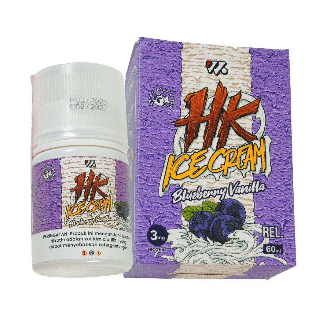HAPPI KRUNCH ICE CREAM - BLUEBERRY VANILLA 60ML