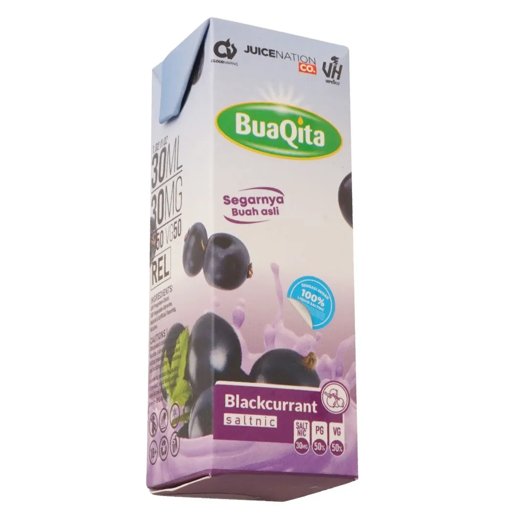 BUAQITA SALTNIC – BLACKCURRANT 30ML – 30MG
