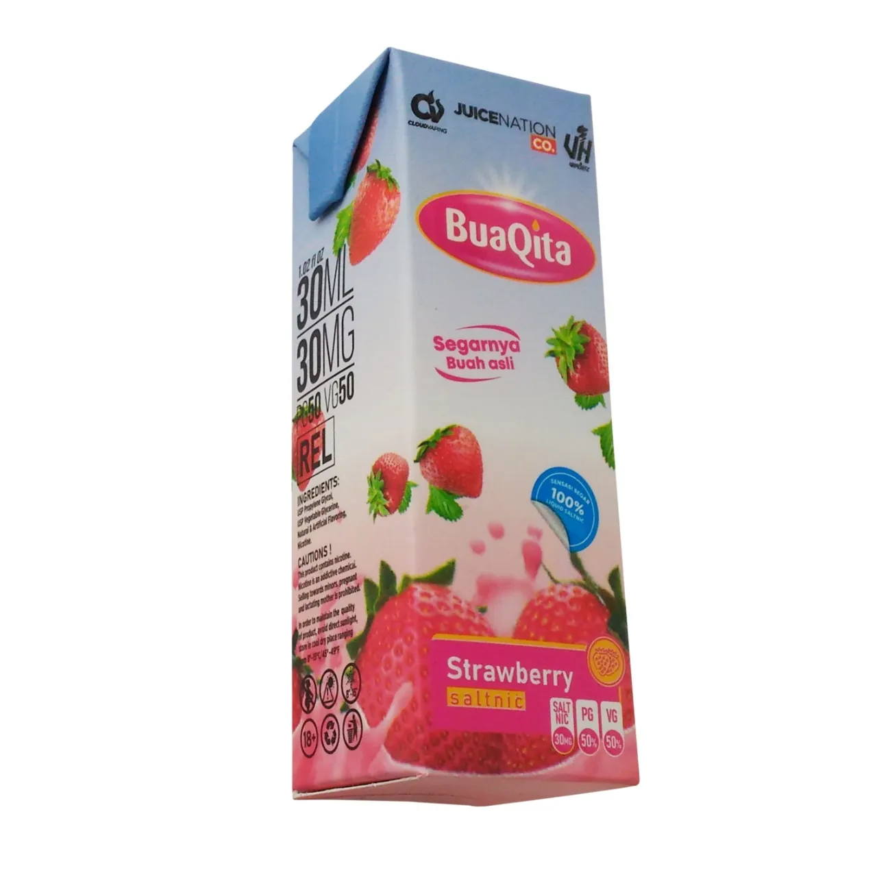 BUAQITA SALTNIC – STRAWBERRY 30ML – 30MG